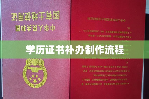 定安学历证书补办制作流程