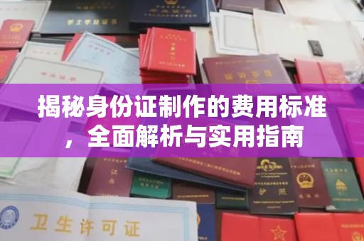 定安揭秘身份证制作的费用标准，全面解析与实用指南
