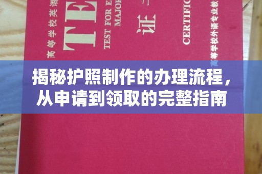 定安揭秘护照制作的办理流程，从申请到领取的完整指南