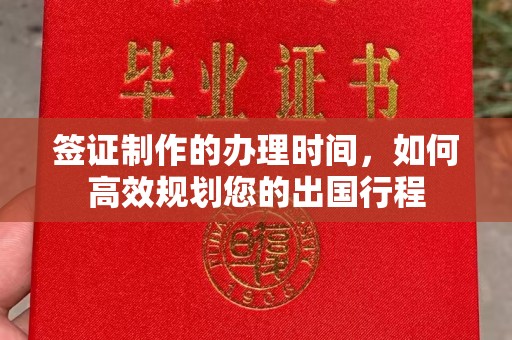 定安签证制作的办理时间，如何高效规划您的出国行程