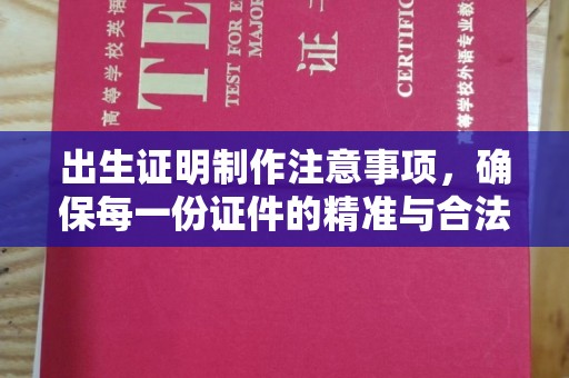 定安出生证明制作注意事项，确保每一份证件的精准与合法