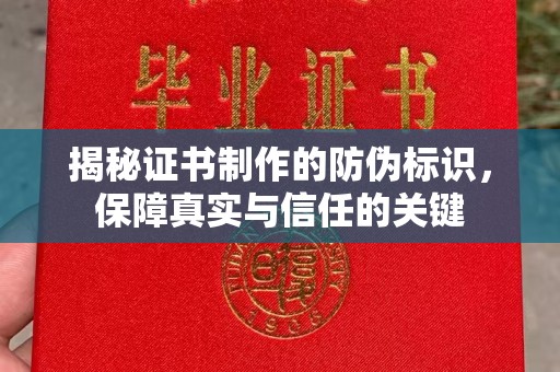 定安揭秘证书制作的防伪标识，保障真实与信任的关键