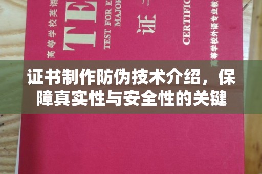 定安证书制作防伪技术介绍，保障真实性与安全性的关键