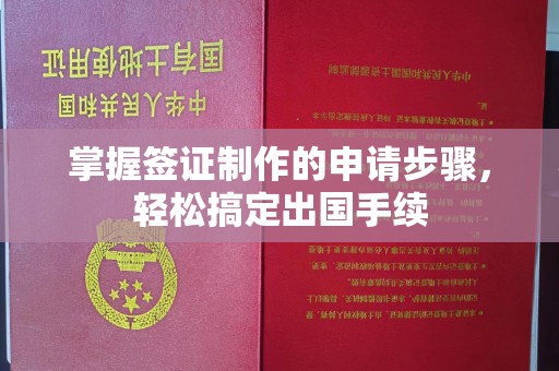 定安掌握签证制作的申请步骤，轻松搞定出国手续