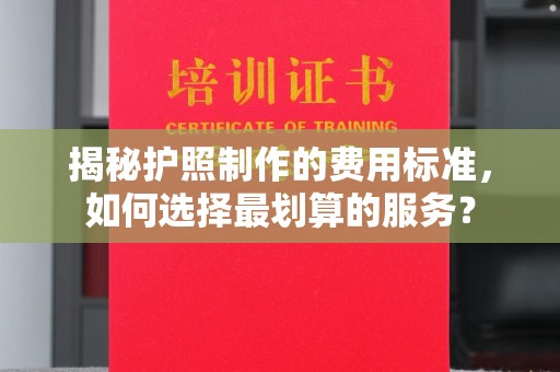 定安揭秘护照制作的费用标准，如何选择最划算的服务？