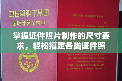 定安掌握证件照片制作的尺寸要求，轻松搞定各类证件照
