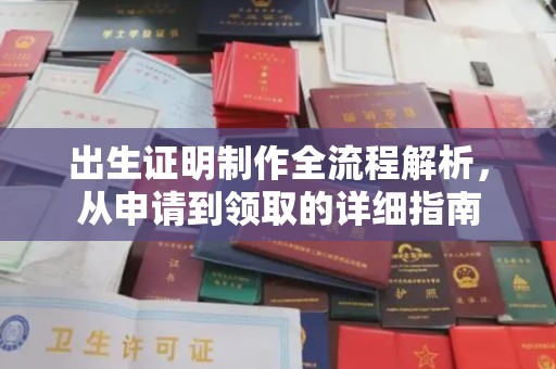 定安出生证明制作全流程解析，从申请到领取的详细指南