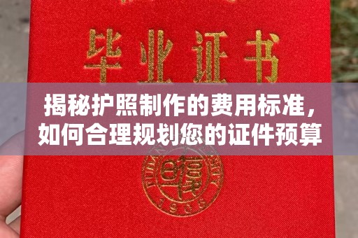 定安揭秘护照制作的费用标准，如何合理规划您的证件预算